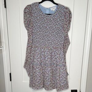 Allison New York‎ Floral Puff Sleeve Dress - Small